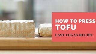 How To Press Tofu | 豆腐の水切り方法