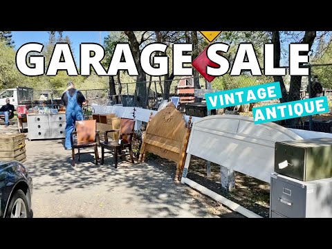 GARAGE SALE 2021 || Vintage & Antique || yard sale || thrift with me || YouTube