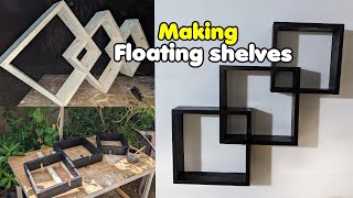 Making wall shelves |home decoration wood shelve