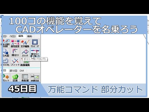 【ＣＡＤオペレーターを名乗りたい】部分カットで楽々修正【１００日チャレンジ】