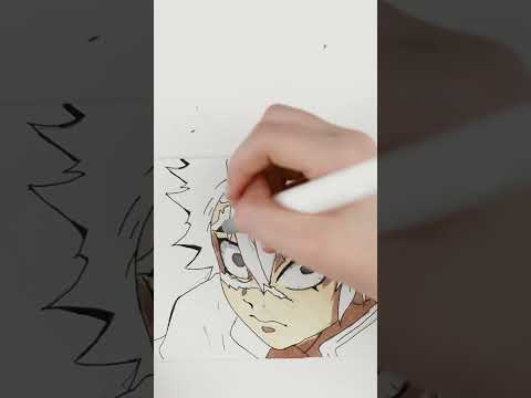 anime Drawing Sanemi Shinazugawa Kimetsu no yaiba