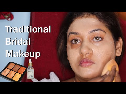 Step By Step Bridal Makeup Tutorial/ Long Lasting Bridal Makeup/ Smoky Eyemakeup On Hooded Eye