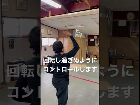 棒手裏剣を強めに打ってみた  Shuriken throw