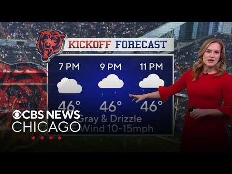 Gray skies, drizzle for Bears game in Chicago