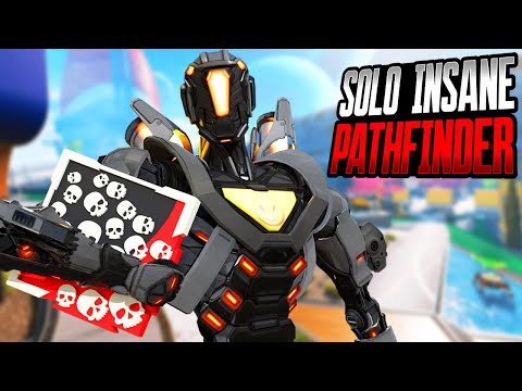 SOLO INSANE PATHFINDER 24 KILLS AND 5800 DAMAGE (Apex Legends Gameplay)