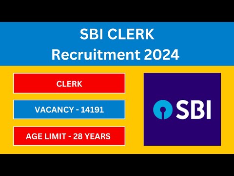 SBI CLERK Notification 2024 | SBI Vacancy, Salary, Eligibility, Syllabus 2024| Latest Jobs 2024