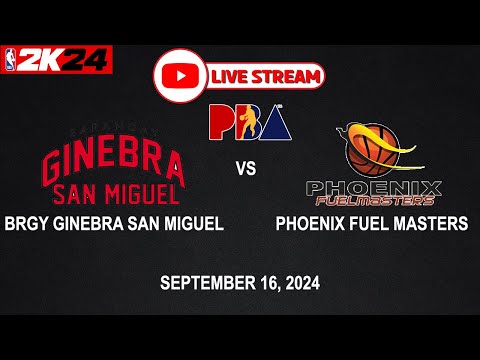 LIVE NOW! BRGY GINEBRA vs PHOENIX FUEL MASTERS | PBA SEASON 49 | September 16, 2024 | CPU vs CPU