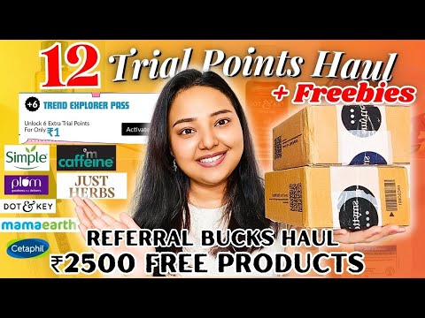 ₹2500 worth items at ₹60😍Smytten New Products haul & Referal Bucks Haul | Smytten 12 trial points😃