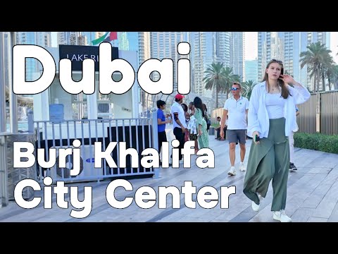 Dubai 🇦🇪 Burj Khalifa City Center [4K] Walking Tour