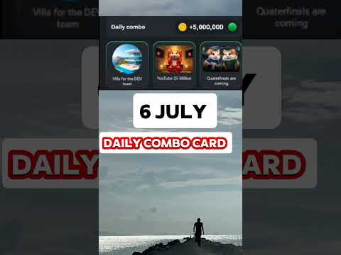 hamster combat daily combo card today 6 july || 6 july hamster combat daily combo card