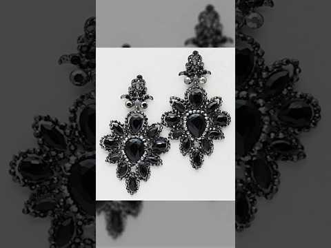 Stylish and unique black color earrings designs for girls/ #shorts #shortsviral #jewellery #earrings