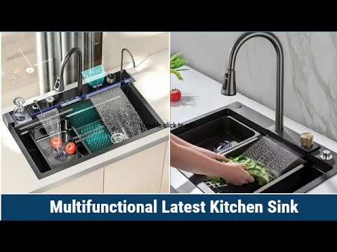 2023 Smart kitchen sink ss 304 Faucet Kitchen Sink | Kitchen Vegetable Washing Rain Waterfall sink