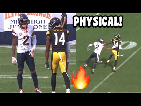 George Pickens Vs Pat Surtain II 🤬👀 (WR Vs CB) Steelers vs Broncos 2024 highlights