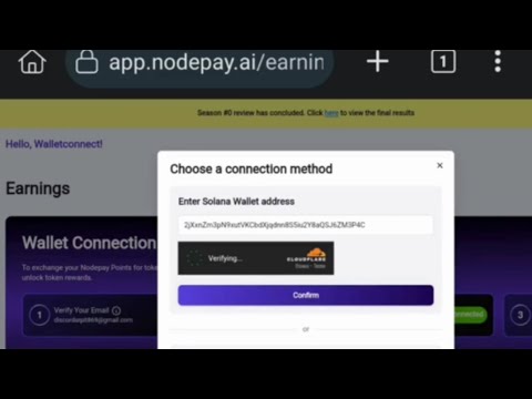 Nodepay wallet connection #nodepay #tesnet