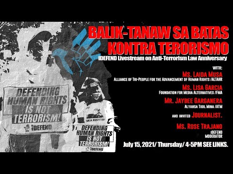 Balik Tanaw Sa Batas Kontra Terorismo: Live Stream on Anti-Terrorism Law Anniversary