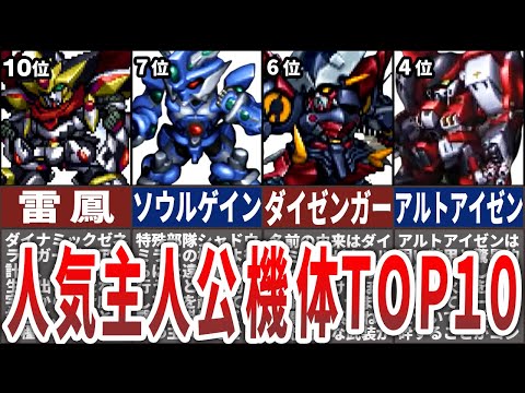 【歴代スパロボ】オリジナル人気主人公機体TOP10