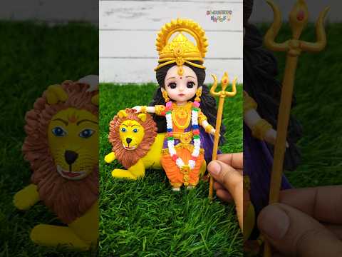 Navaratri Special (Day-1)🙏🎊💕Cute Maa Durga Making With Clay 💕🙏🥥🌺Jai Maa Durga🙏🥥🌺 #dussehra