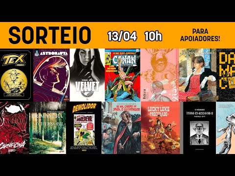 Sorteio ao vivo! 120 quadrinhos para os nossos apoiadores no Catarse! Boa sorte!