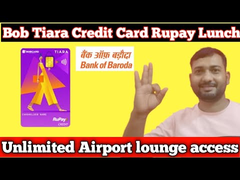 Bob Tiara rupay credit card Lunch | Unlimited Airport Lounge benefits