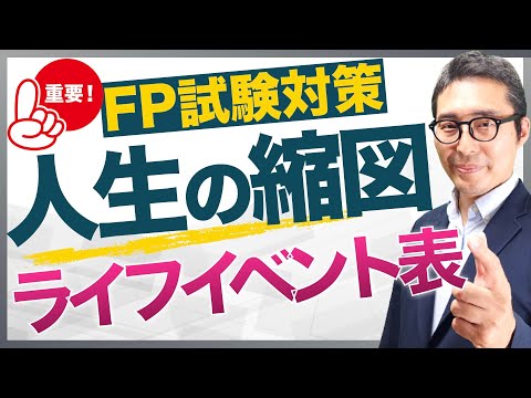 【1-4ライフプランニングと資金計画】２級３級FP試験の「ライフイベント表」ってなに？ファイナンシャルプランナーの基本！現在価値、将来価値、収入支出について初心者向けにわかりやすく解説講義