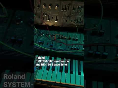 Roland #SYSTEM100 vintage #synthesizer and RE-150 #SpaceEcho