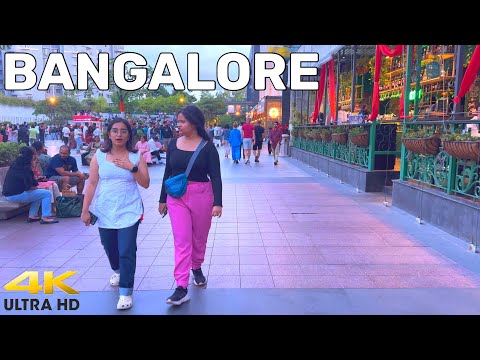 Bangalore evening walk 2024 Silicon Valley of India walking tour 4k 60fps.