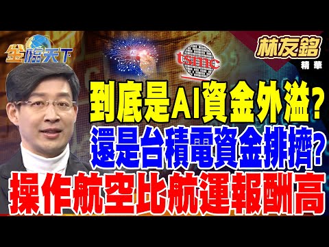 【精華】到底是AI資金外溢？ 還是台積電資金排擠？ 操作航空比航運報酬高：從「股淨比」角度分析 #林友銘  @tvbsmoney  20241216