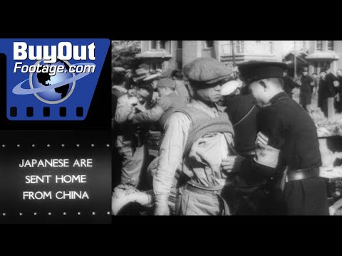 WW2 Military Newsreels 1945 Japanese Sent Home from China