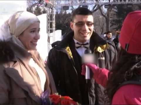 Harbin Group Wedding ceremony on the ice