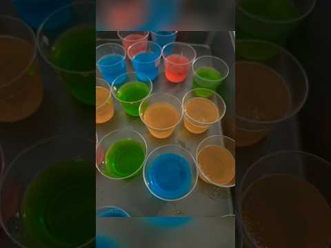 Making of Jello Shots for kids birthday party. #jelloshots #kids  #birthday #foodblogger #food