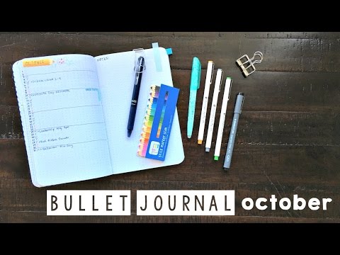 Bullet Journal Setup - October