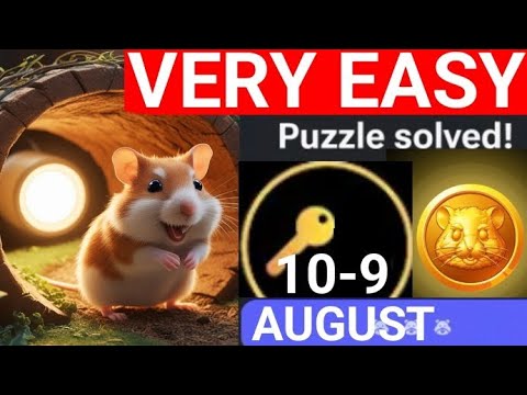 Hamster Kombat Mini Game (Today August 10 - 9) hamster kombat update keys