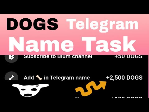 #DOGS Telegram name task और #BitgetWallet task कैसे करें?