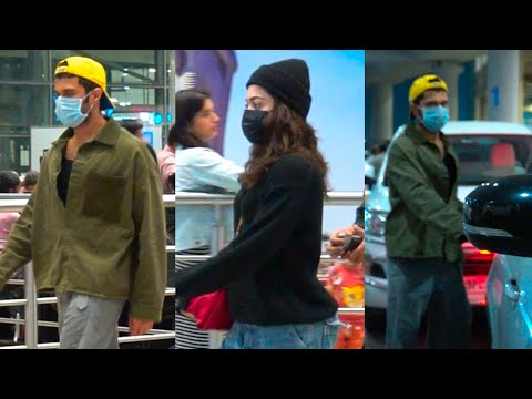 Vijay Devarakonda & Rashmika Mandana Snapeed at Airport | #vijaydeverakonda | #rashmika | Filmyfocus