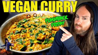 Potato Spinach Curry (VEGAN) #FlashbackFriday