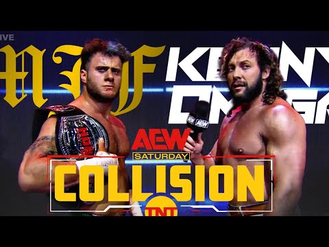 MJF Vs Kenny Omega - AEW World Championship - AEW Collision 2023 - Highlights.