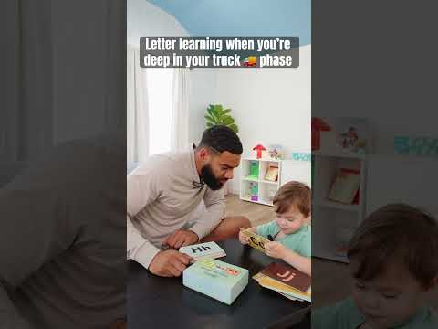 The best letter sound flashcards when your kid is obsessed with trucks