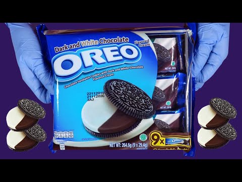 ASMR -Oreo  Dark and White chocolate flavored cream  to SandWich