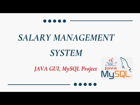 Salary Management System JAVA GUI DATABASE Project | Payroll Management System Project