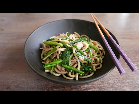 Yaki Udon Porc & Nira | wa's Cuisine | 焼きうどん