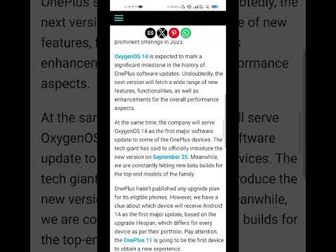 OXYGENOSOxygenOS 14 (Android 14 ) will be first major update for these OnePlus devices