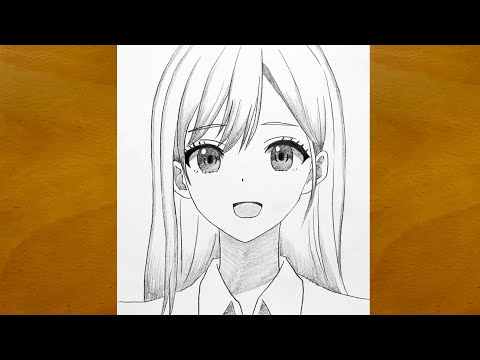 How to Draw a Beautiful Anime Girl Step by Step || Easy Anime Drawing Tutorial for Beginners