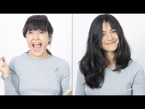 Women Try Clip-On Bangs | Iris