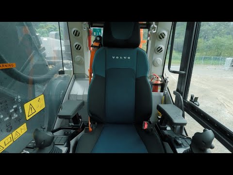 Volvo EC500 Crawler Excavator - explore the cab interior