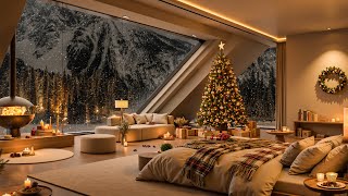 🎄Elegant Jazz Christmas 2025 🎅 | Cozy Fireplace Lounge with Soothing Jazz for Deep Relaxation