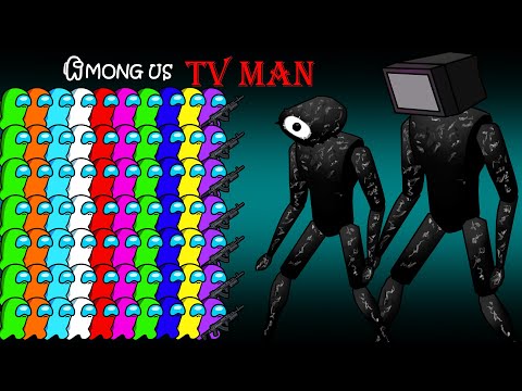 Among Us Escape from TV MAN & SKIBIDI TOILET | Among Us Animation