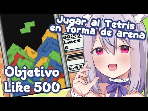 Objetivo Like 500✨️Jugar al Tetris en forma de arena💜Sandtrix✨#vtuber