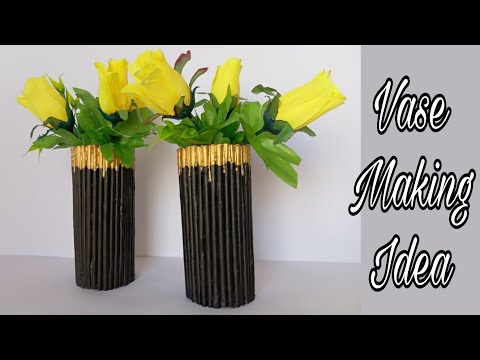 Easy Vase Making at home | Small Home Business| Home Decoration Idea | Paper Craft