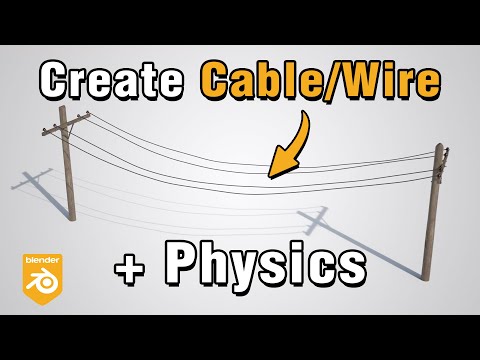 The BEST way to create CABLES/WIRES with PHYSICS in Blender!