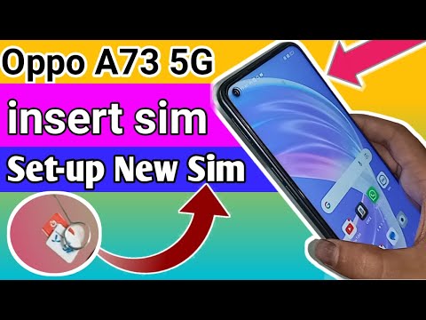 Oppo a73 5g insert sim tray // Setup new Sim card